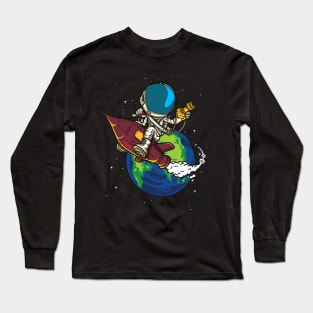 astronaut rocket Long Sleeve T-Shirt